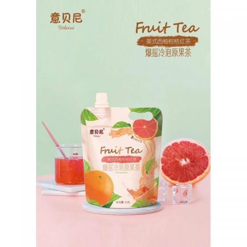 意贝尼水果茶-美式西柚柑桔红茶