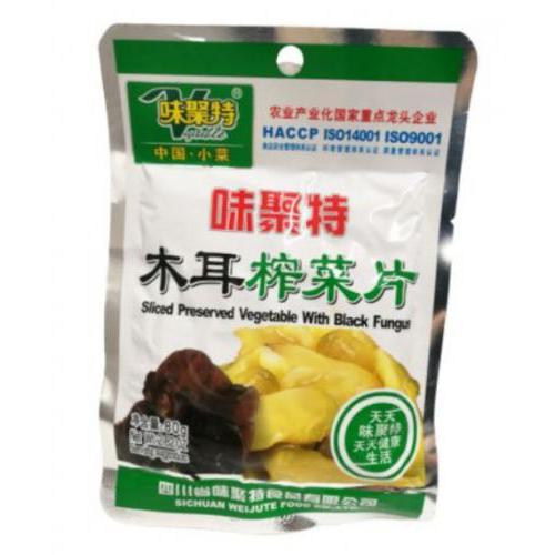 味聚特木耳榨菜片80g
