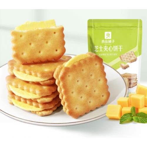 良品铺子芝士夹心饼干106g