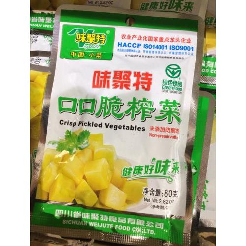 味聚特口口脆榨菜80g
