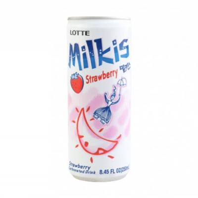 乐天牛奶苏打-草莓味 250ml