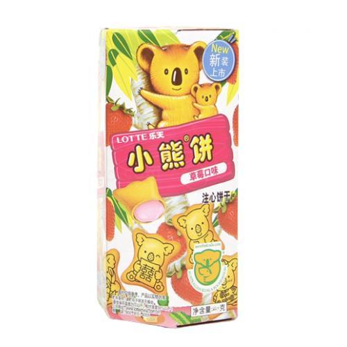 乐天小熊饼 - 草莓 37g