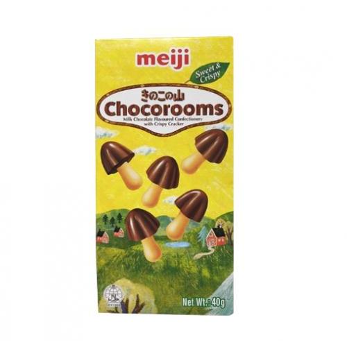 Meiji 蘑菇形饼干 - 巧克力 40g