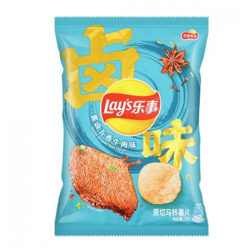 乐事薯片-酱卤五香牛肉味70g