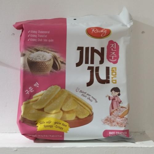 Jinju 瑞奇米饼 - 粉红盐口味 134g