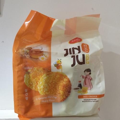 Jinju 瑞奇米饼 - 蜂蜜味 168g