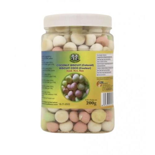 双熊牌小馒头 - 椰子味 (彩色) 200g