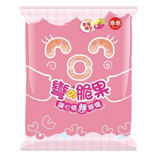 乖乖弯的脆果 - 草莓炼乳味 52g
