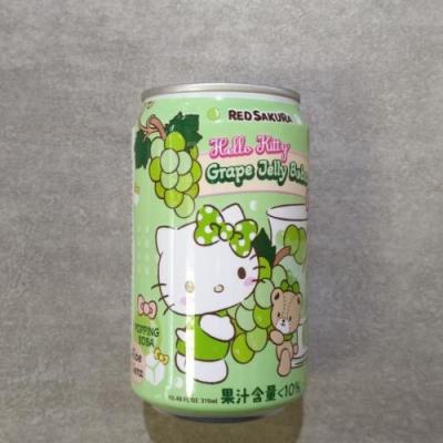凯蒂猫爆珠饮料 - 青提味 310ml