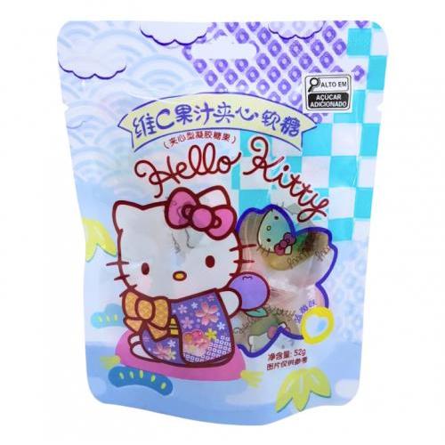 Hello Kitty 果汁夹心软糖 - 蓝莓味 52g