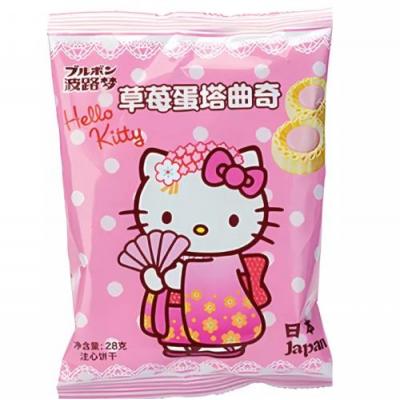 波路梦 Hello Kitty 草莓蛋挞曲奇 28g