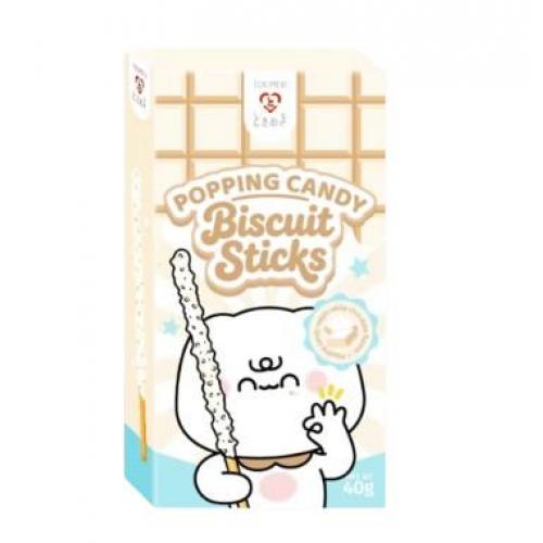 Tokimeki 跳跳糖饼干棒 - 白巧克力味 40g