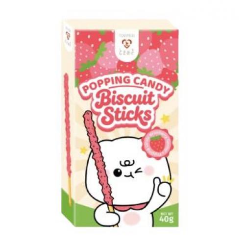 Tokimeki 跳跳糖饼干棒 - 草莓味 40g
